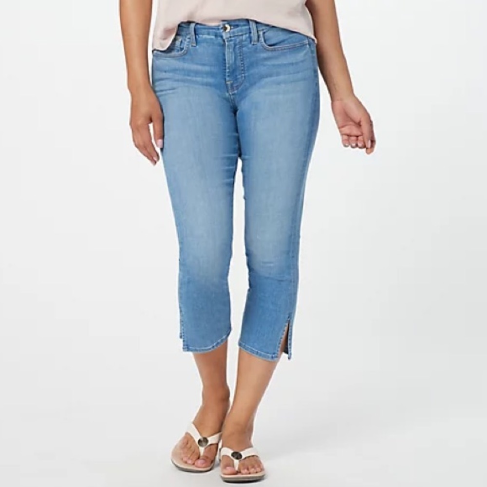 Jen 7 | Seven For All Mankind La Quinta Ankle Slit Denim Capri Jeans